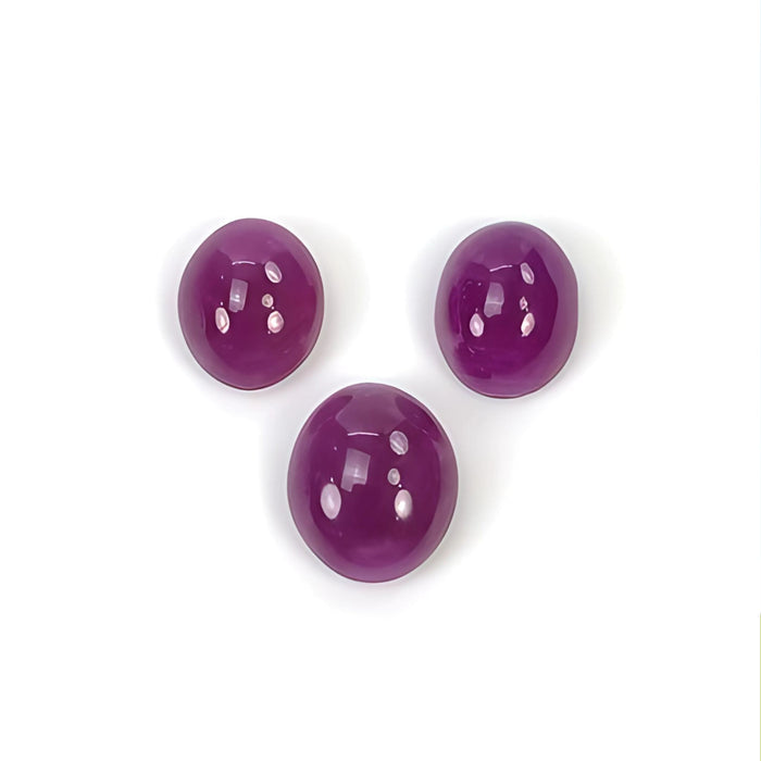 ruby oval shape cabochon