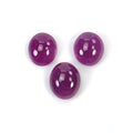 ruby oval shape cabochon