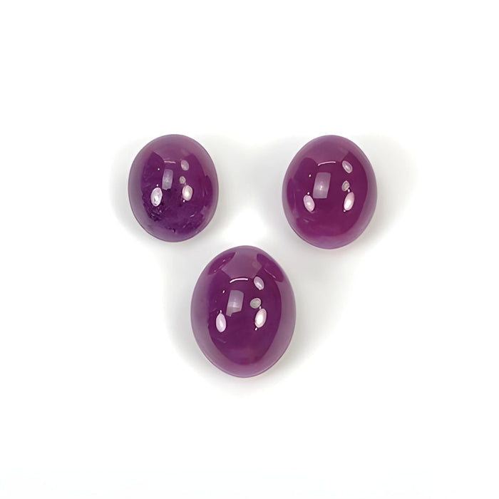 ruby oval shape cabochon