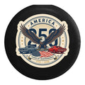 250th USA Anniversary American Flag 4th of July - Spare Tire Cover - TireCoverPro