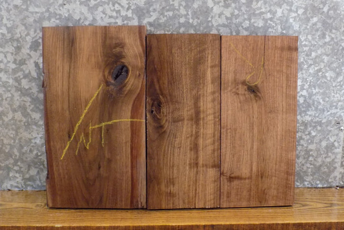 3- Kiln Dried Rustic Black Walnut Lumber Boards/Craft Pack 15649-15651