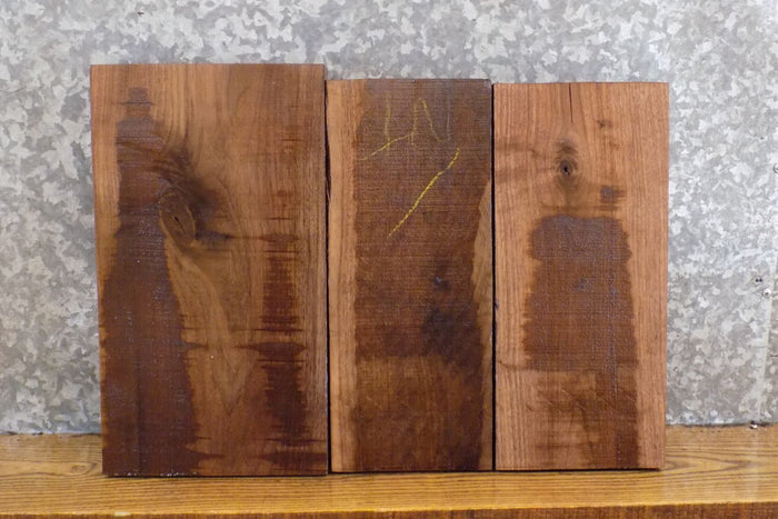 3- Kiln Dried Rustic Black Walnut Lumber Boards/Craft Pack 15649-15651