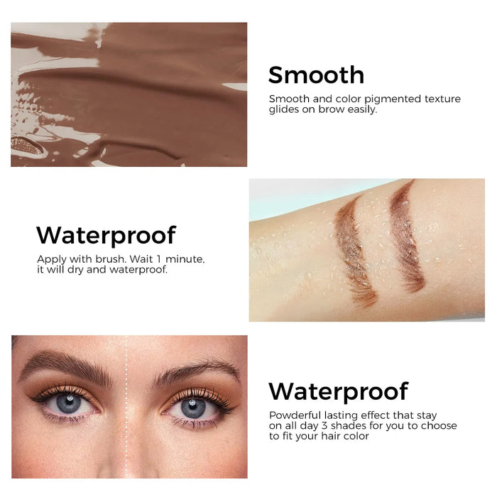 Sace Lady 3D Eyebrow Gel Features: Smooth Application, Waterproof & Sweat-Proof Long Lasting Powderful Brow Gel, with Before and After Look