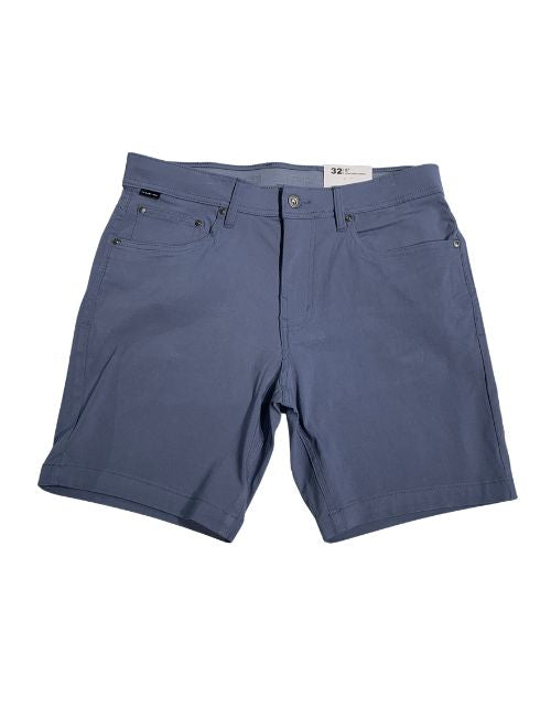 Blue shorts on a white background