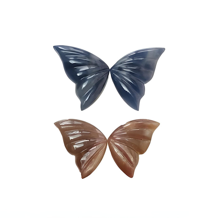 multi sapphire butterfly carving