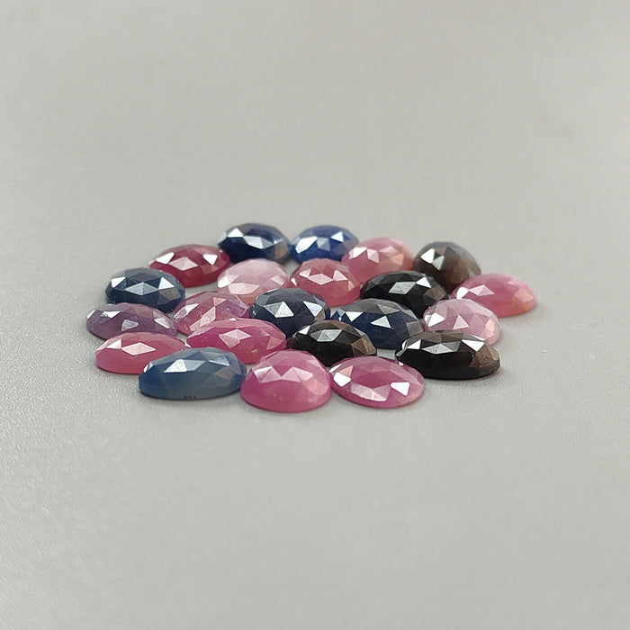 Multi Sapphire Rose Cut Slices