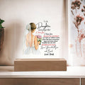 Acrylic Plaque- for Daughter-I Love You-Unique Message💕
