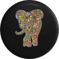 African Elephant Psycodelic Hippie Good Luck