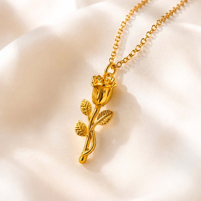 Alisha Rose Necklace – 18k Gold Plated Pendant | Zoha Los Angeles
