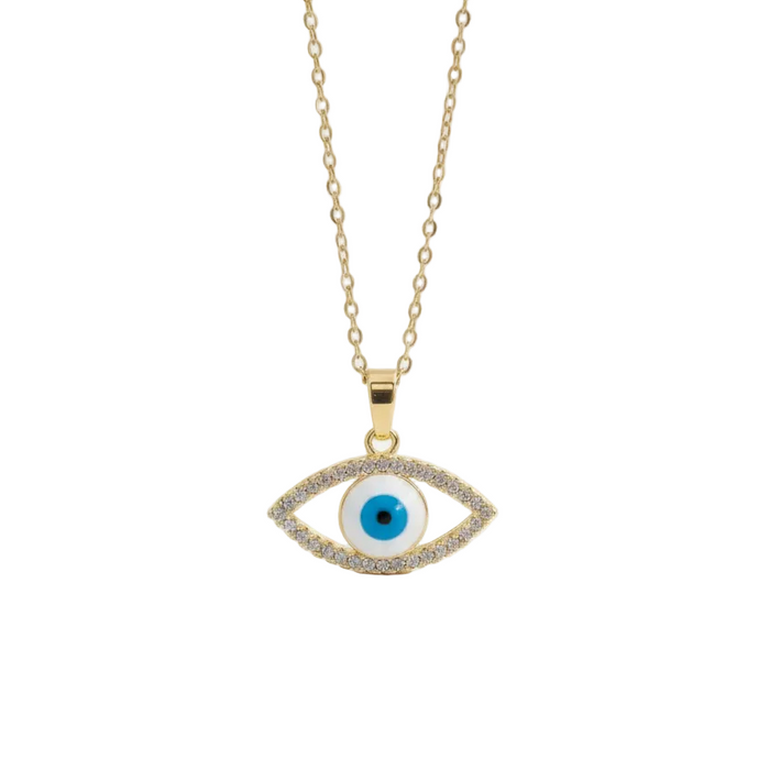 Anam Necklace - Evil Eye Gold Necklace - Zoha Los Angeles