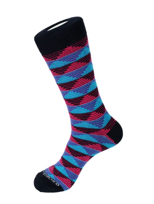 Ancient Diamond Red Crew Sock