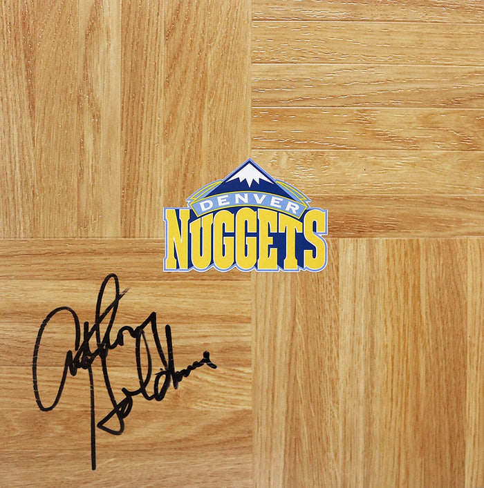 Anthony Goldwire Denver Nuggets Signed Autographed Basketball Floorboard