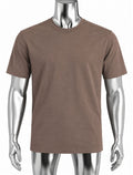 Basic Crew Neck T-Shirt - Brown