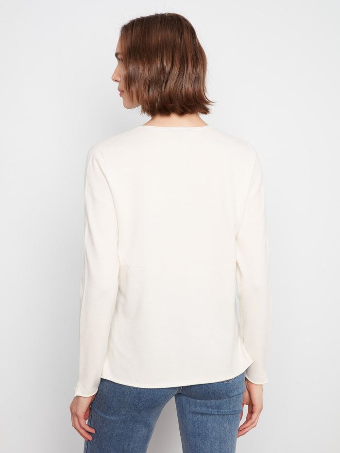 Crafted from soft knit fabric, this top ensures all-day comfort while maintaining a fashionable appearance by Charlie B.