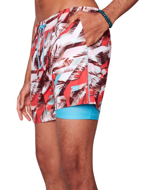 Beach Print Swimsuit - Coral