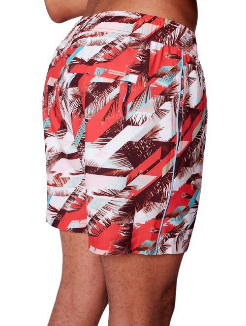 Beach Print Swimsuit - Coral