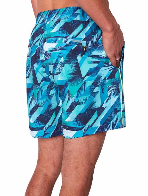 Beach Print Swimsuit - Turquoise
