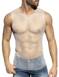 Beachy Net Tank - White