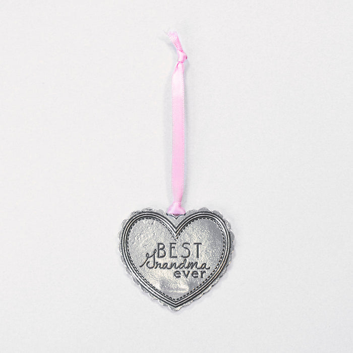 "Best Grandma Ever" Silver Ornament - Wilson Lee