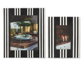Black and White Stripe Picture Frame 8x10 or 4x6
