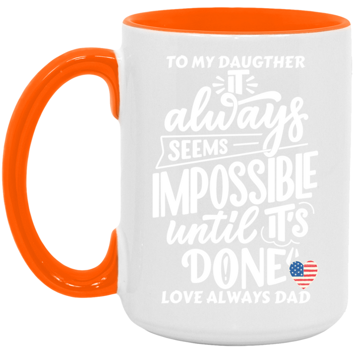 Black White 15oz. Accent Mug