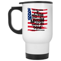 Black White Flag - Mix Color Travel Mug