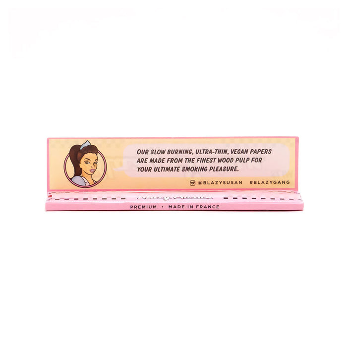 Blazy Susan - Pink King Size Slim Rolling Papers (50ct)