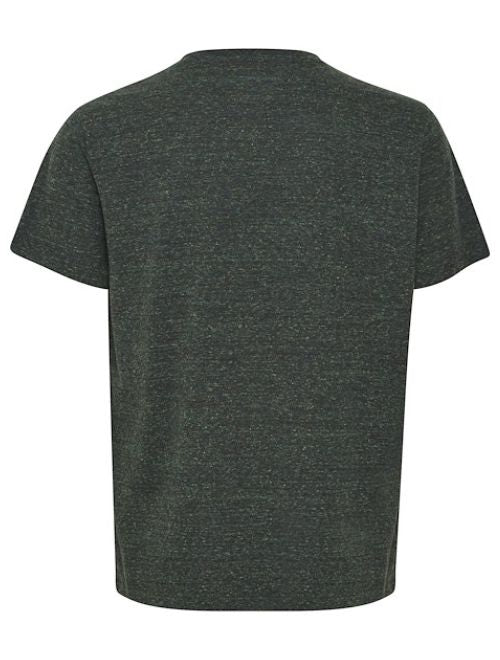 Burn Out Pattern T-Shirt - Green
