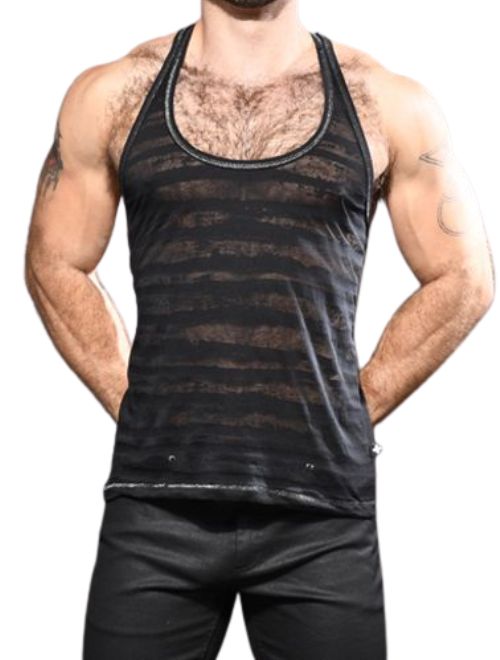 Burnout Stripe Tank