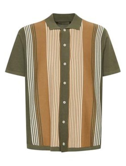Button Up Knit Polo - Olive