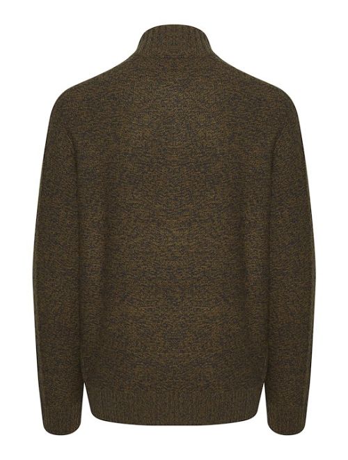 Cable Knit Full Zip - Brown