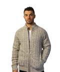 Cable Knit Zip Up