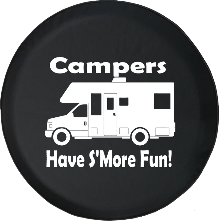 Campers Have S'more Fun Camping Travel Trailer Motorhome Offroad Jeep RV Camper Spare Tire Cover J276 - TireCoverPro