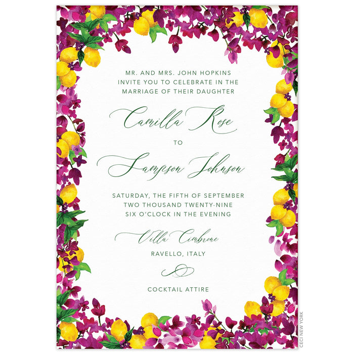 Capri Border Invitation