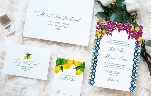 Capri Border Invitation