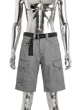 Capri Cargo Short w/ Belt - Grey
