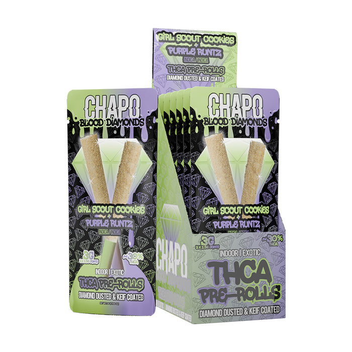 Chapo Extrax - Blood Diamonds THCA Pre-Rolls (6ct)