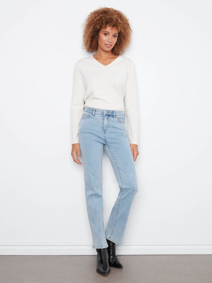 Charlotte Straight Leg Jeans - Light Blue
