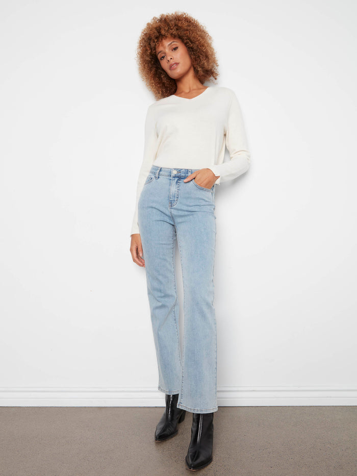 Charlotte Straight Leg Jeans - Light Blue