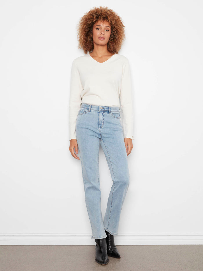 Charlotte Straight Leg Jeans - Light Blue