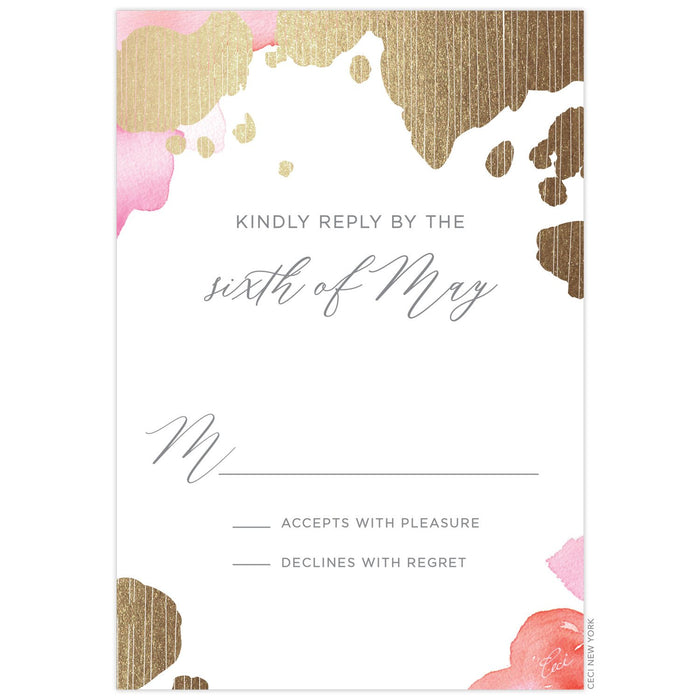 Chloe Reply Card - Blue