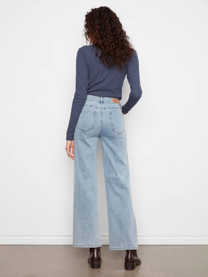 Chloe Wide Leg Jeans - Light Blue