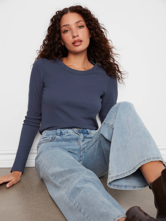 Chloe Wide Leg Jeans - Light Blue