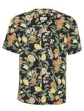 Citrus Pattern Short Sleeve - Black