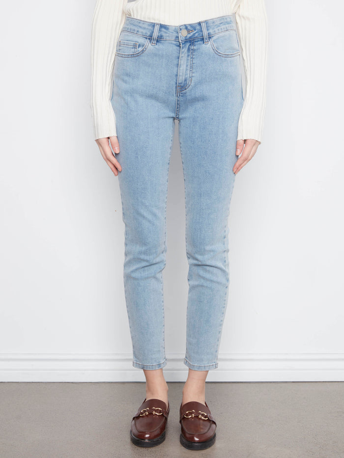 Claudia Slim Leg Jeans - Light Blue