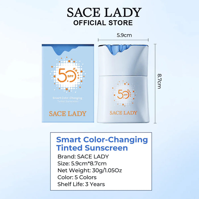 SACE LADY Color-Changing Tinted Sunscreen SPF 50 - product image 7