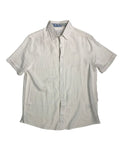 Cotton/Linen Short Sleeve Shirt - White