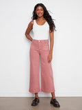 These pants feature a wide leg design, perfect for a relaxed yet stylish look. Crafted with care by Charlie B.