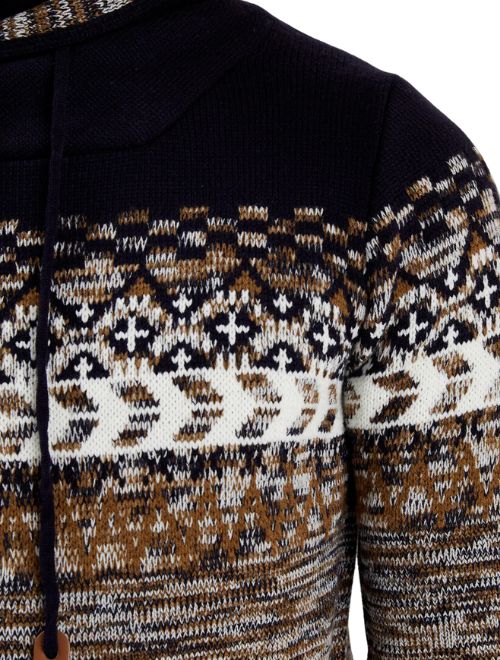 Cross Funnel Neck Sweater