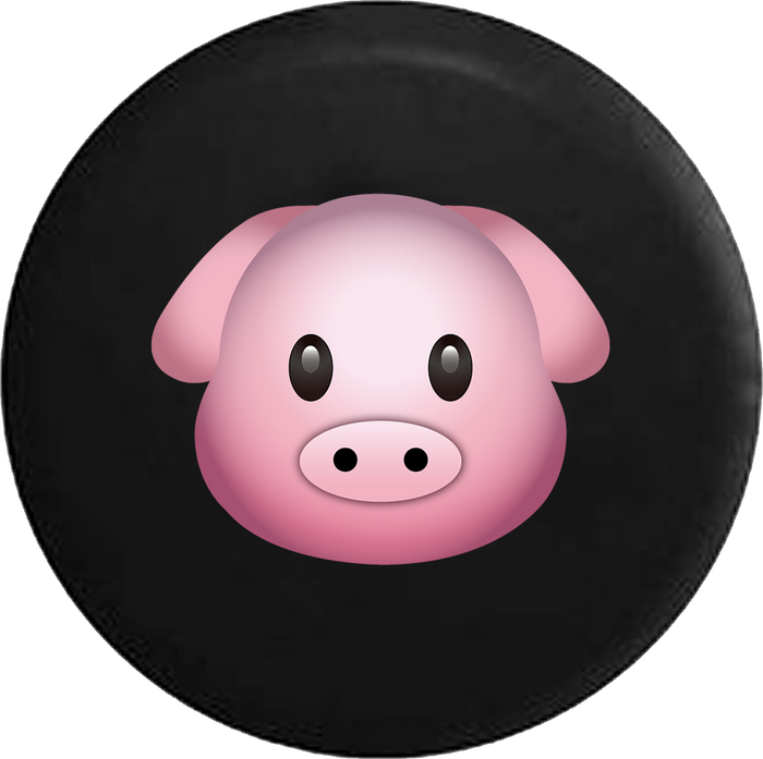 Cute Pink Pig Text Emoji